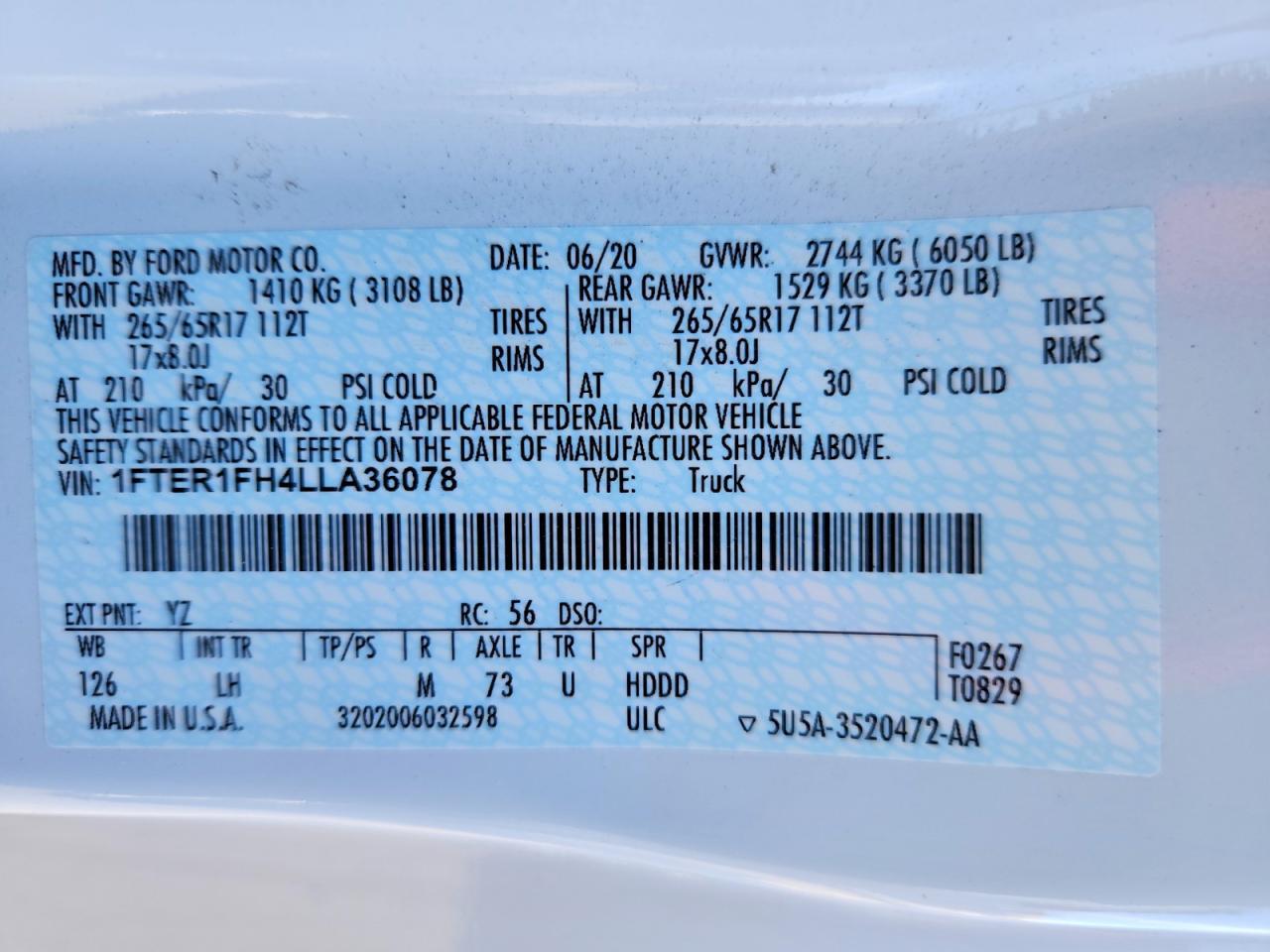 2020 Ford Ranger Xl - zdjęcie 13