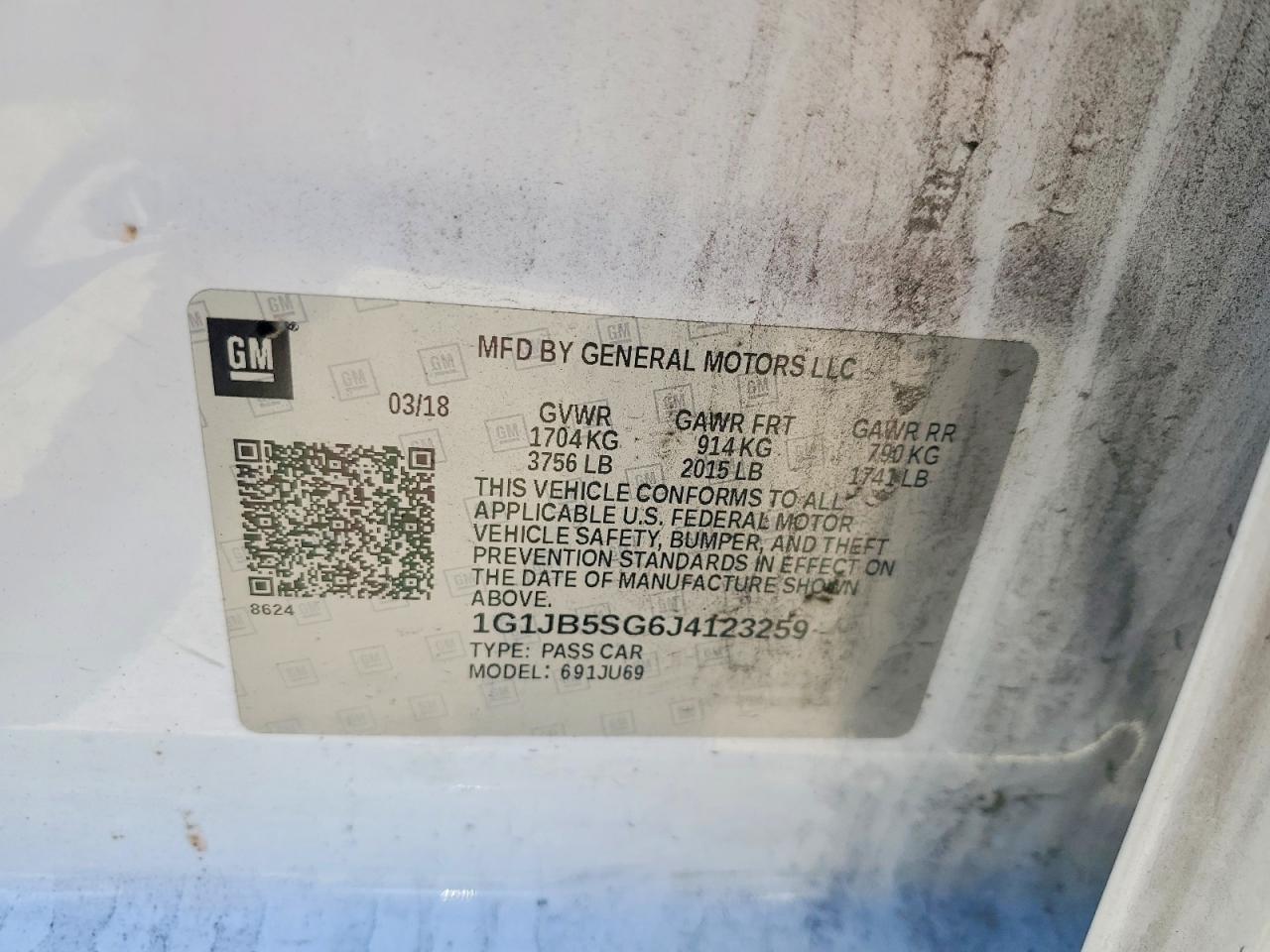 2018 Chevrolet Sonic Ls - zdjęcie 12