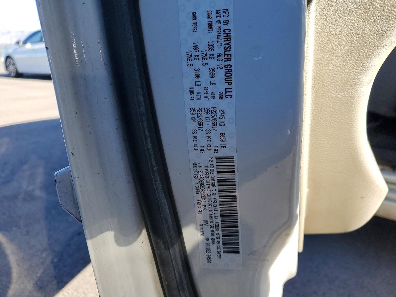 2013 Dodge Grand Caravan Se - zdjęcie 12