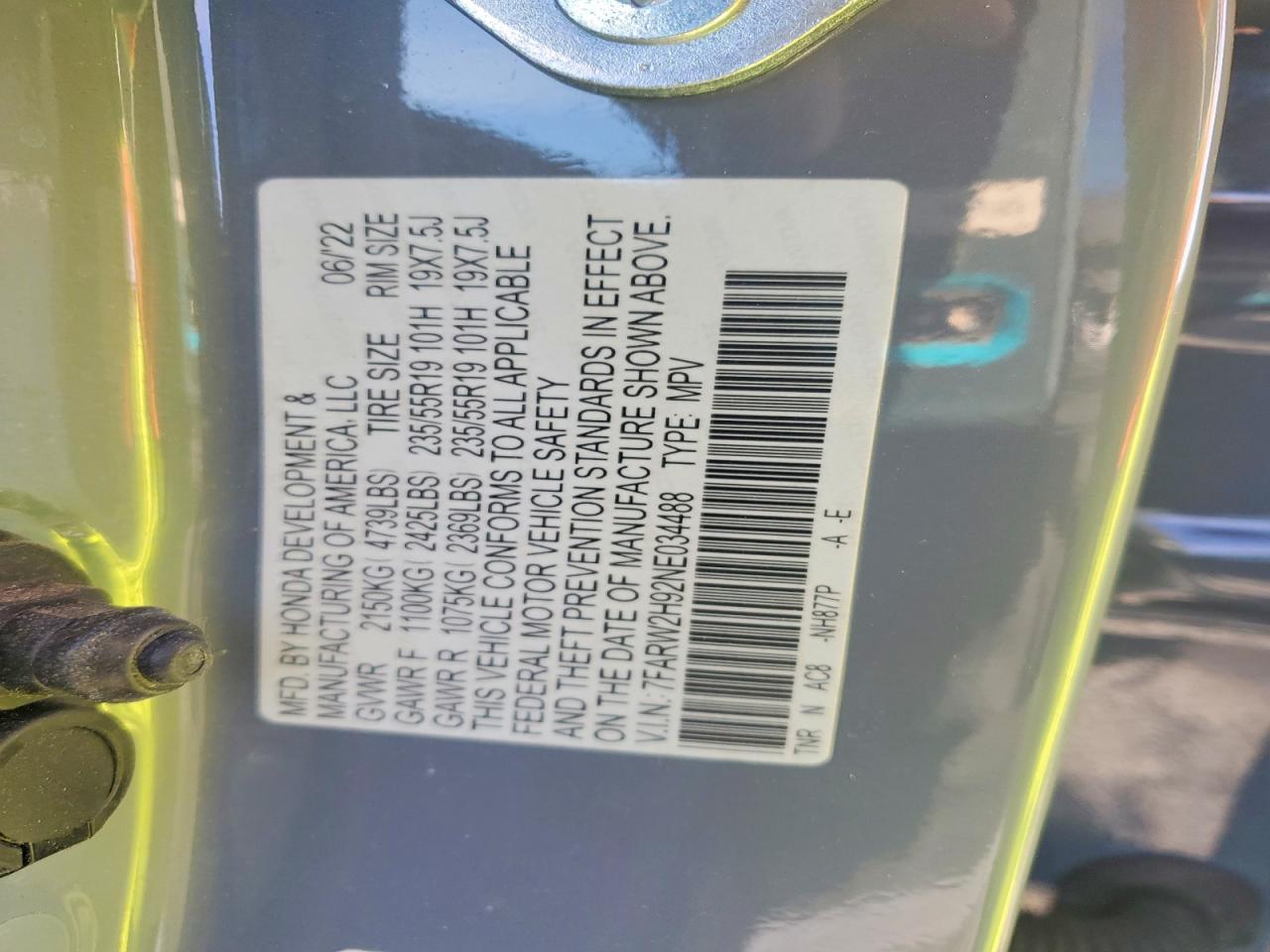 2022 Honda Cr-V Touring - zdjęcie 13