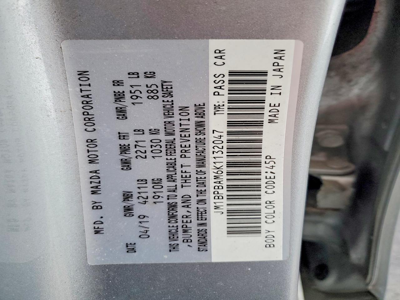 2019 Mazda 3 Select - zdjęcie 12