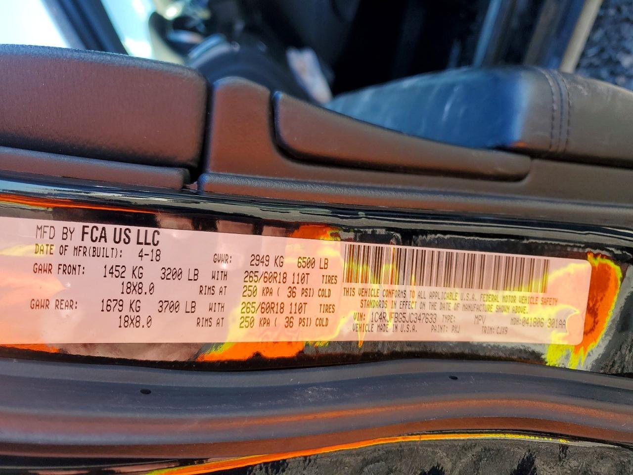 2018 Jeep Grand Cherokee Limited - zdjęcie 13