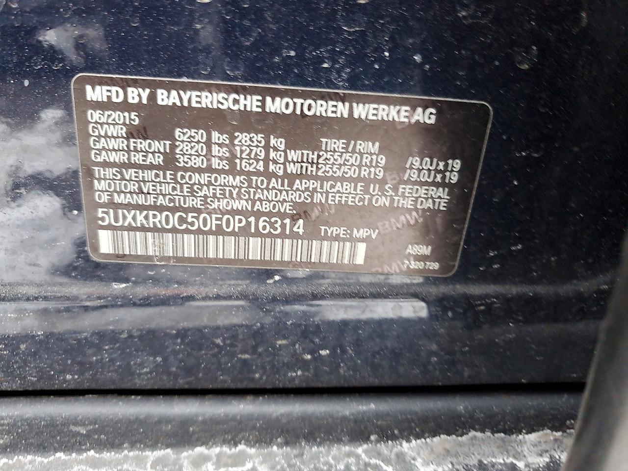 2015 BMW X5 xDrive35I - zdjęcie 12