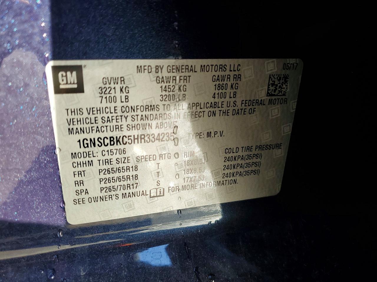 2017 Chevrolet Tahoe C1500 Lt - zdjęcie 13