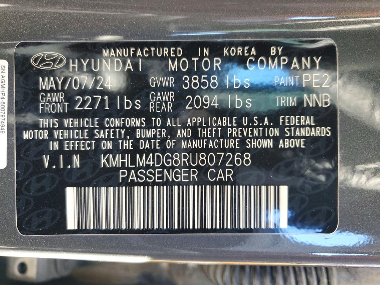 2024 Hyundai Elantra Sel - zdjęcie 12