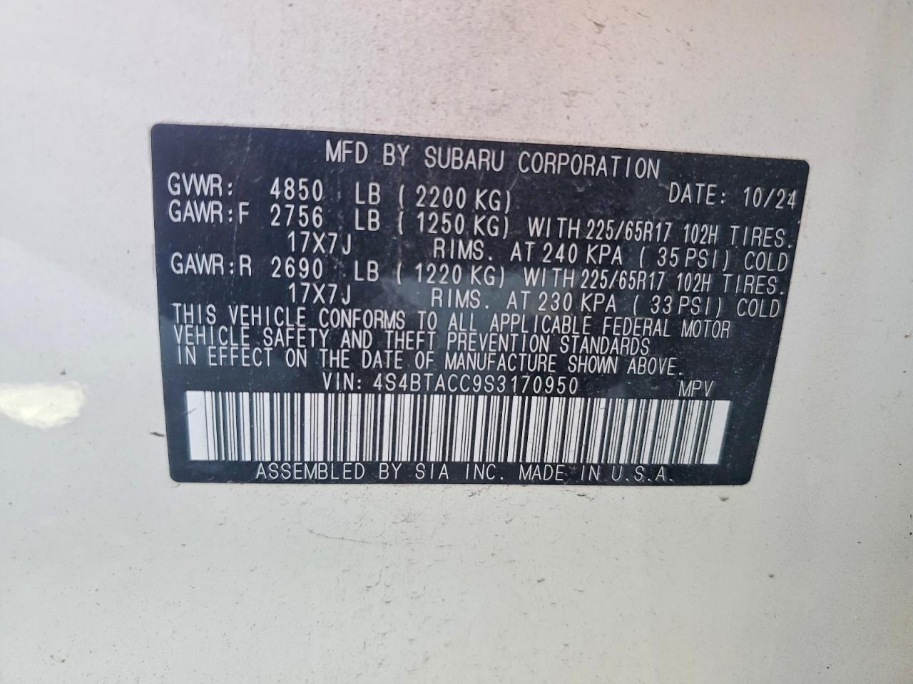 2025 Subaru Outback Premium - zdjęcie 13