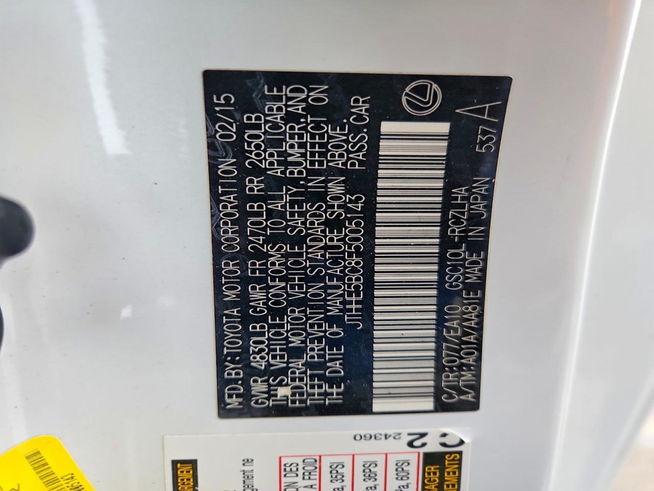 2015 Lexus Rc 350 - zdjęcie 13