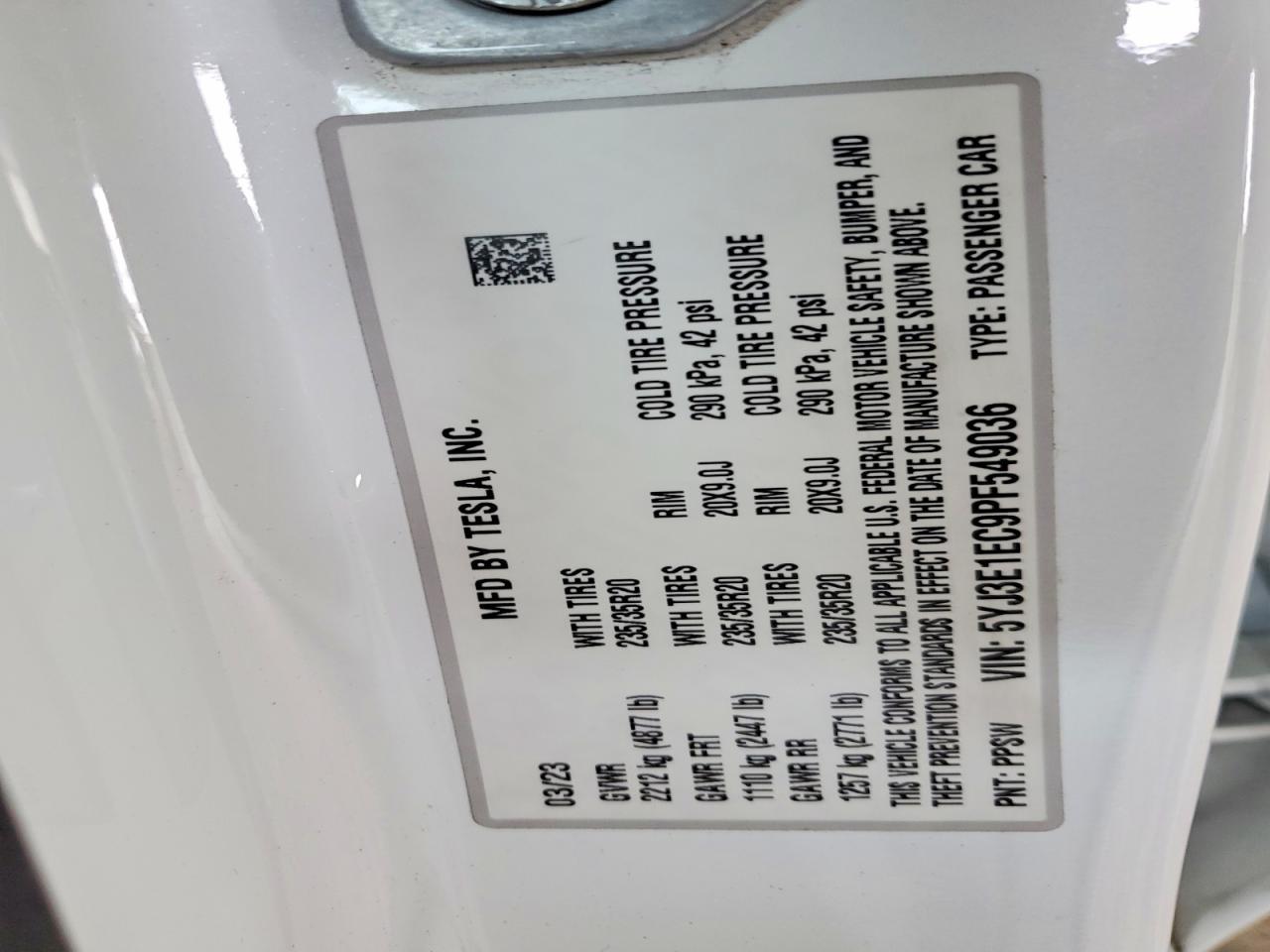 2023 Tesla Model 3 - zdjęcie 12