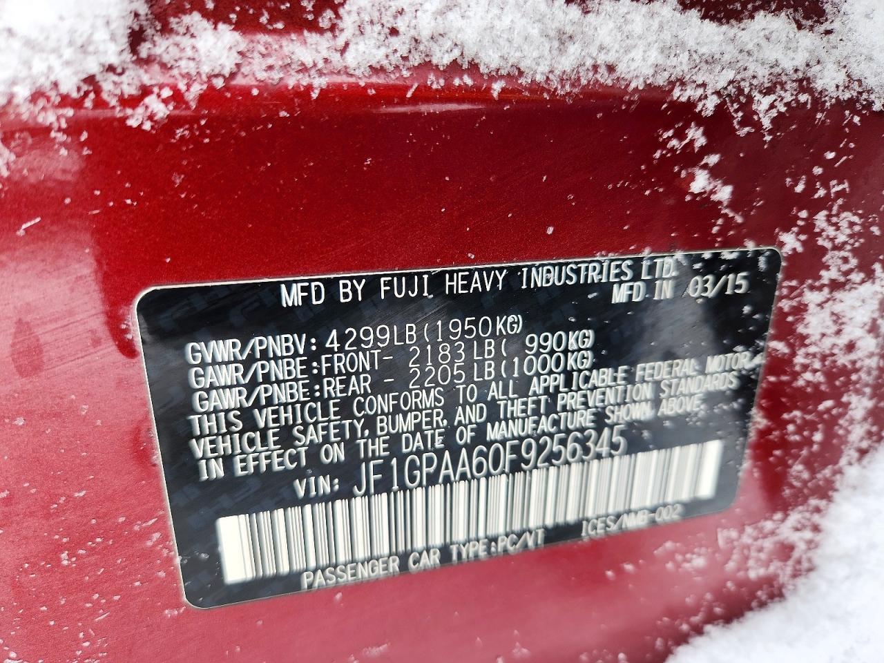 2015 Subaru Impreza - zdjęcie 13