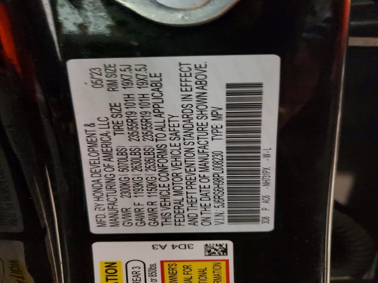 2023 Honda Cr-V Sport Touring - zdjęcie 14