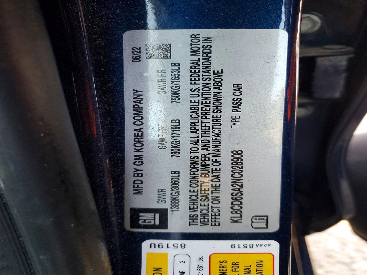 2022 Chevrolet Spark 1Lt - zdjęcie 12