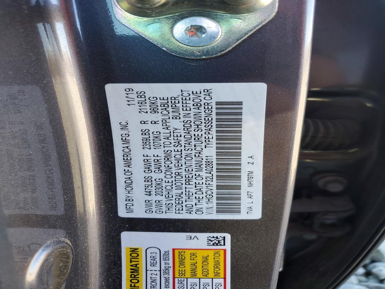 2020 Honda Accord Sport - zdjęcie 12