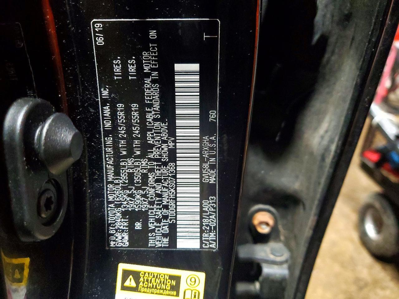 2019 Toyota Highlander Hybrid Limited Platinum - zdjęcie 13