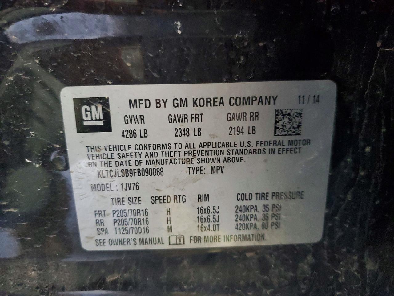 2015 Chevrolet Trax 1Lt - zdjęcie 12