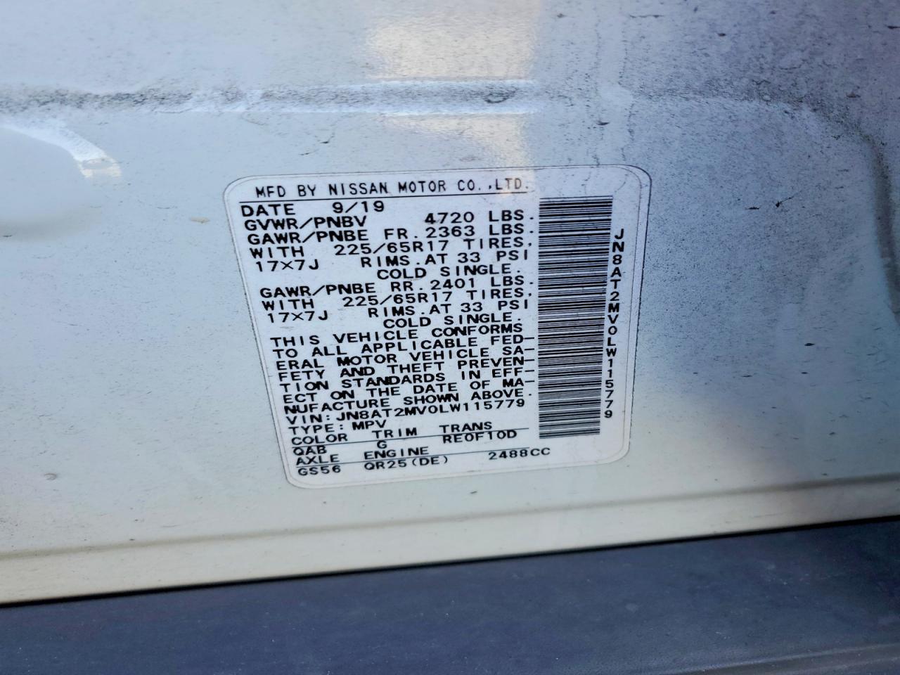 2020 Nissan Rogue Sv - zdjęcie 12