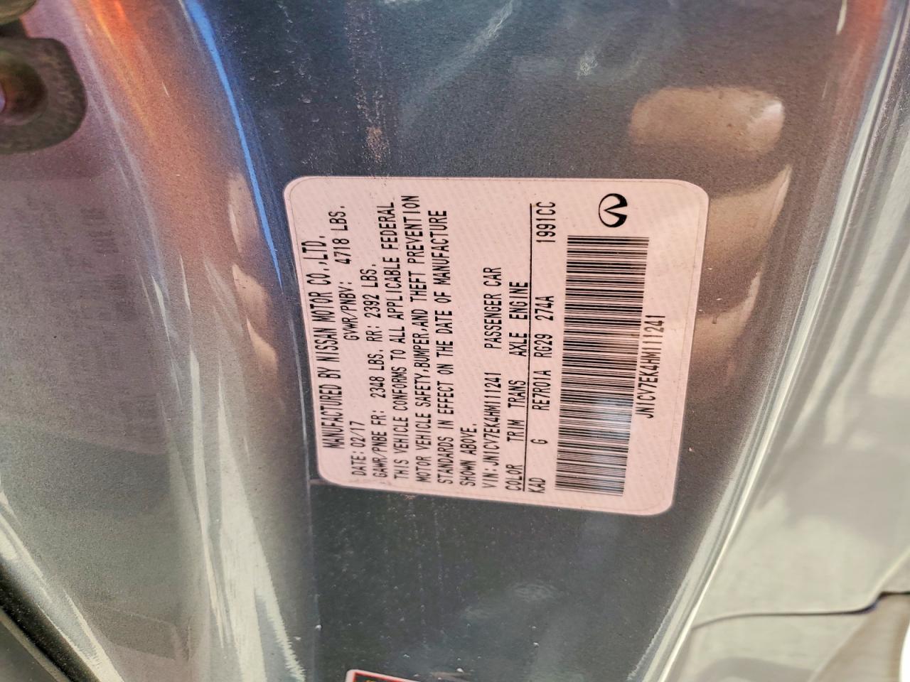 2017 Infiniti Q60 Base - zdjęcie 13