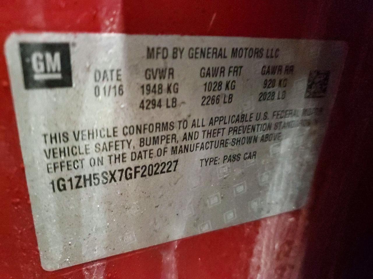 2016 Chevrolet Malibu Premier - zdjęcie 12