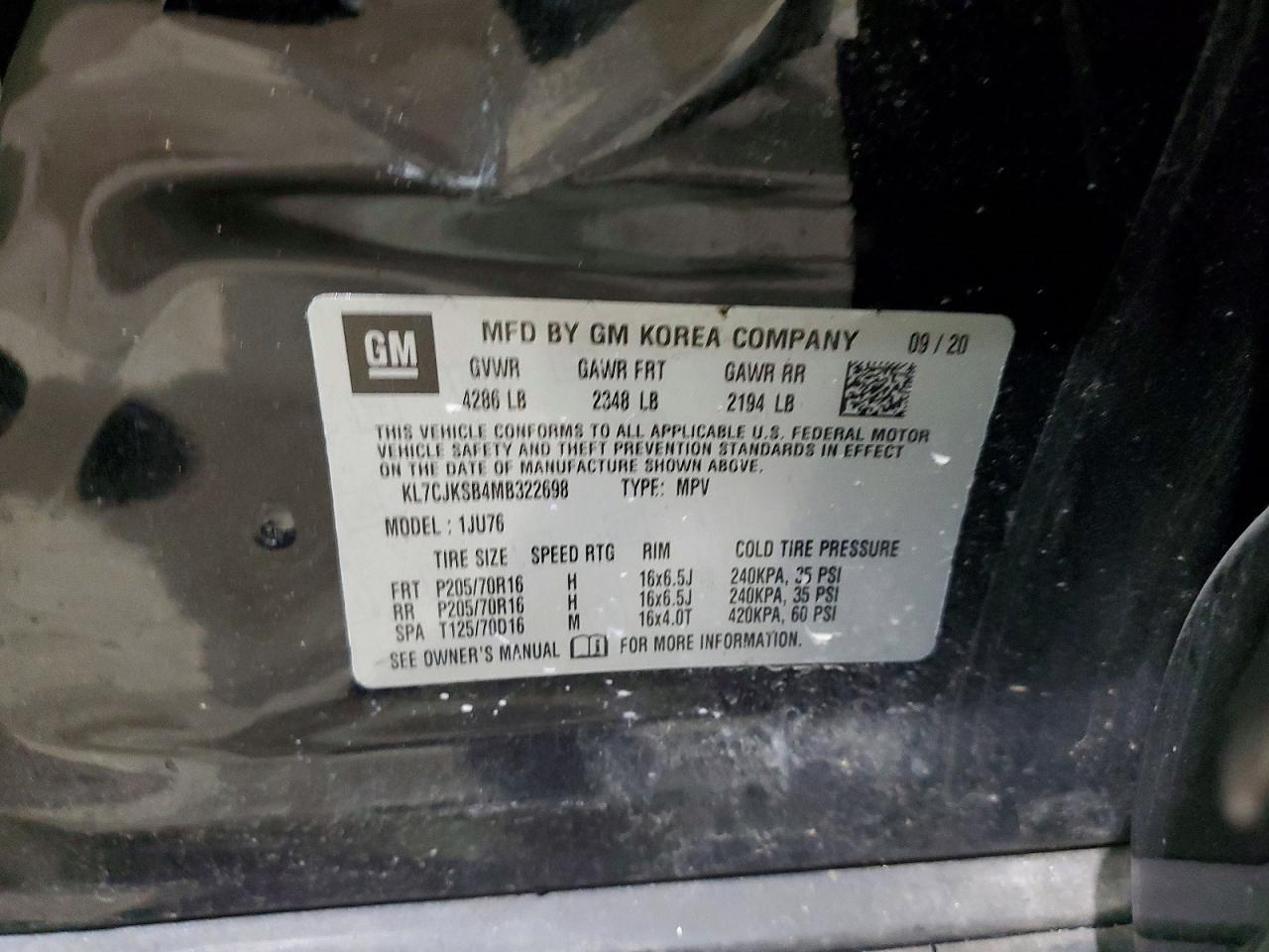 2021 Chevrolet Trax Ls - zdjęcie 13