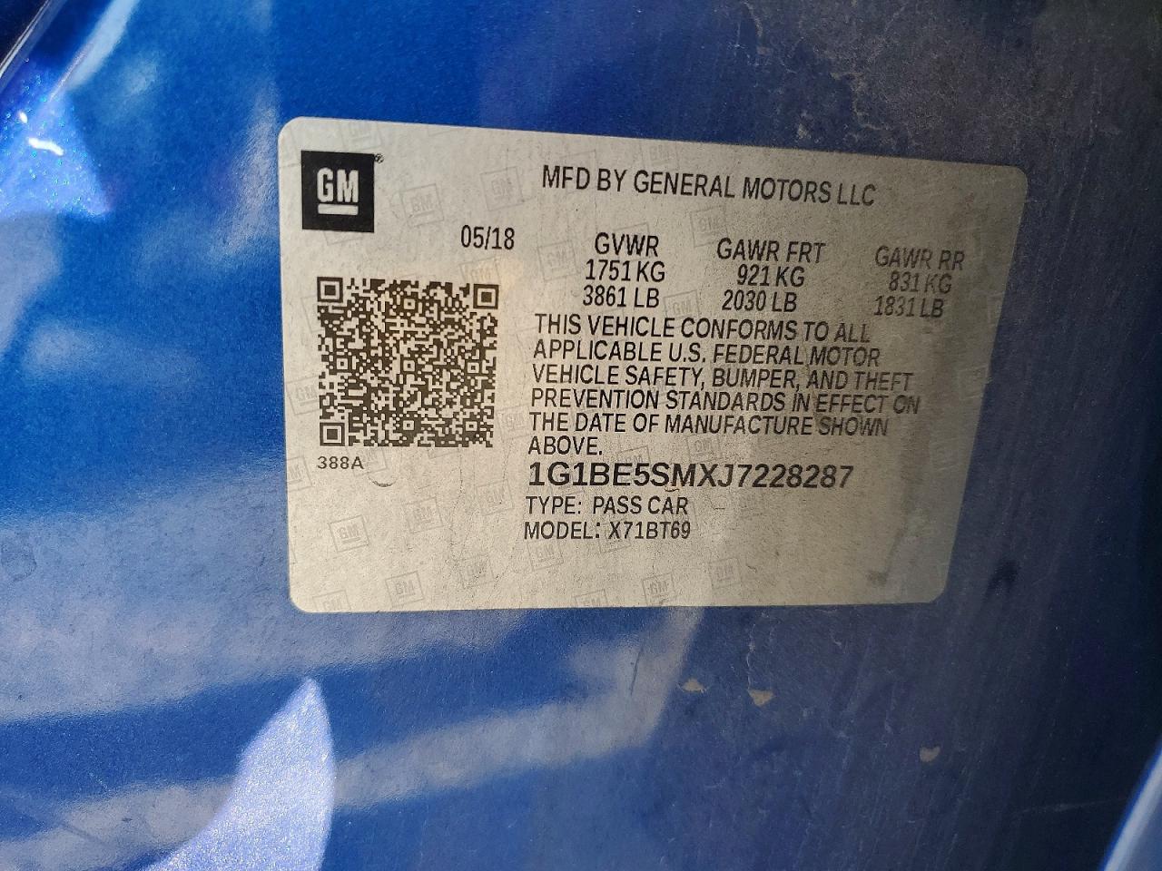 2018 Chevrolet Cruze Lt - zdjęcie 13