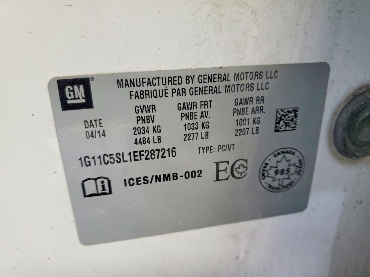 2014 Chevrolet Malibu 1Lt - zdjęcie 12