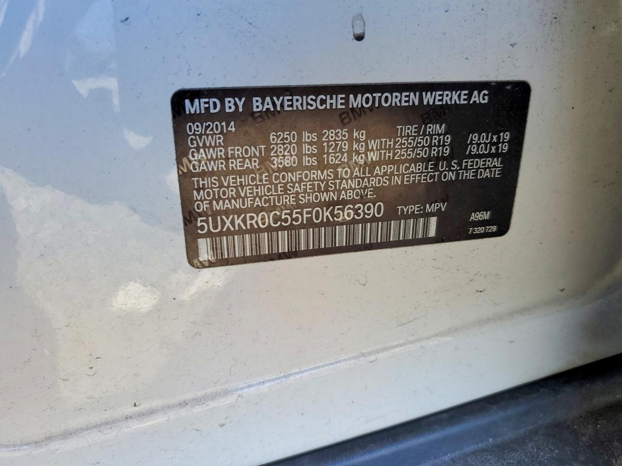 2015 BMW X5 xDrive35I - zdjęcie 12