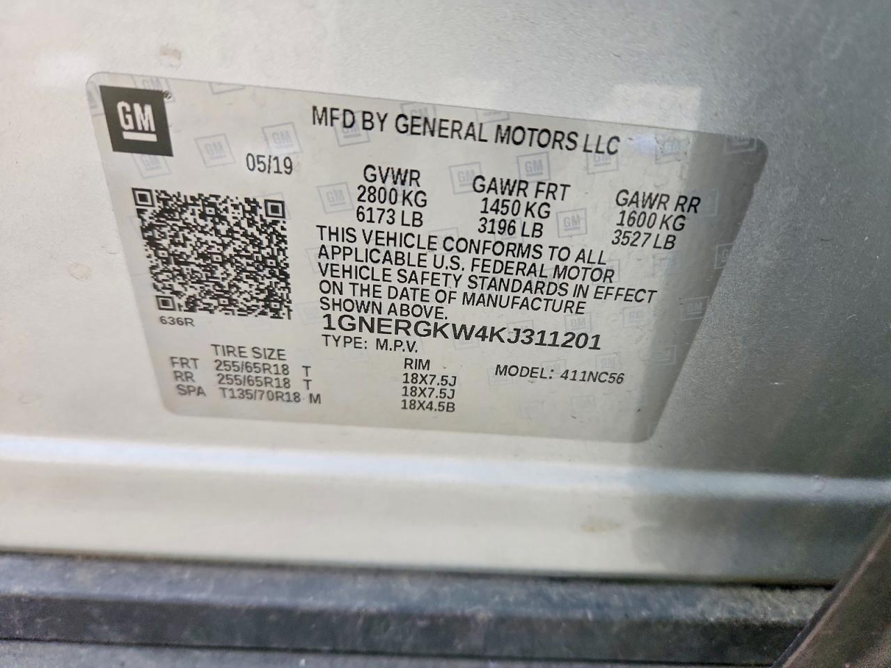 2019 Chevrolet Traverse Lt - zdjęcie 14