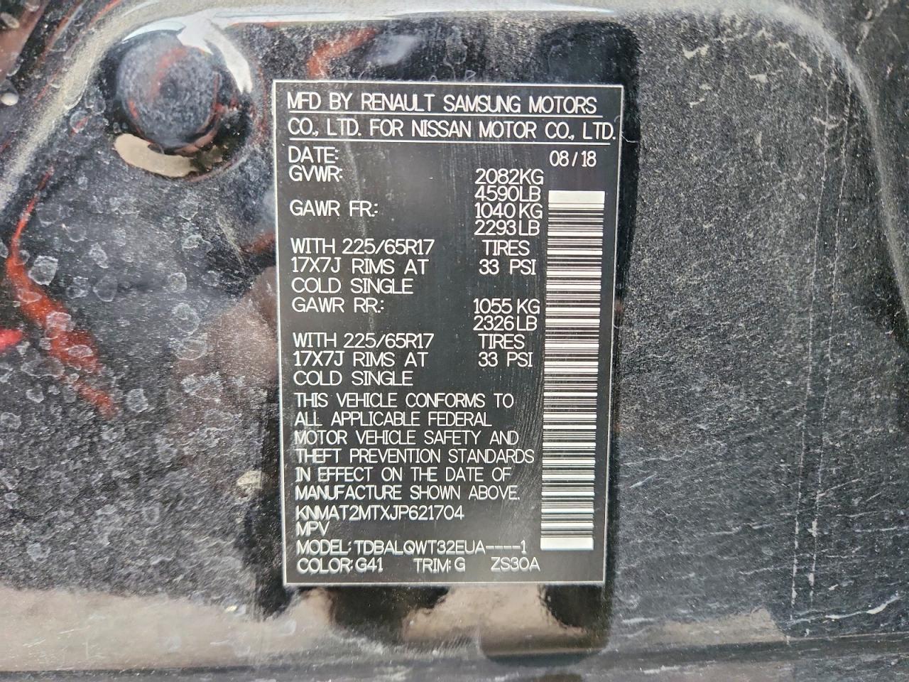 2018 Nissan Rogue Sv - zdjęcie 12