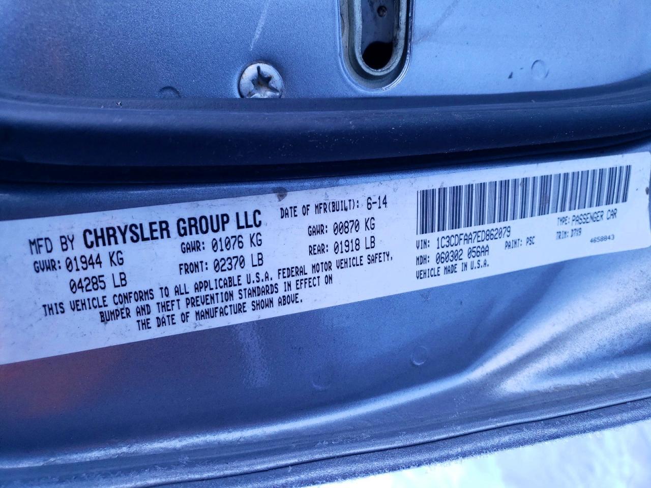 2014 Dodge Dart Se - zdjęcie 12