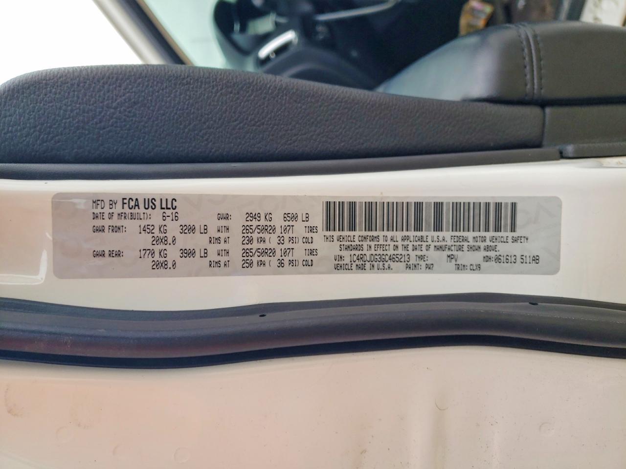 2016 Dodge Durango Limited - zdjęcie 13