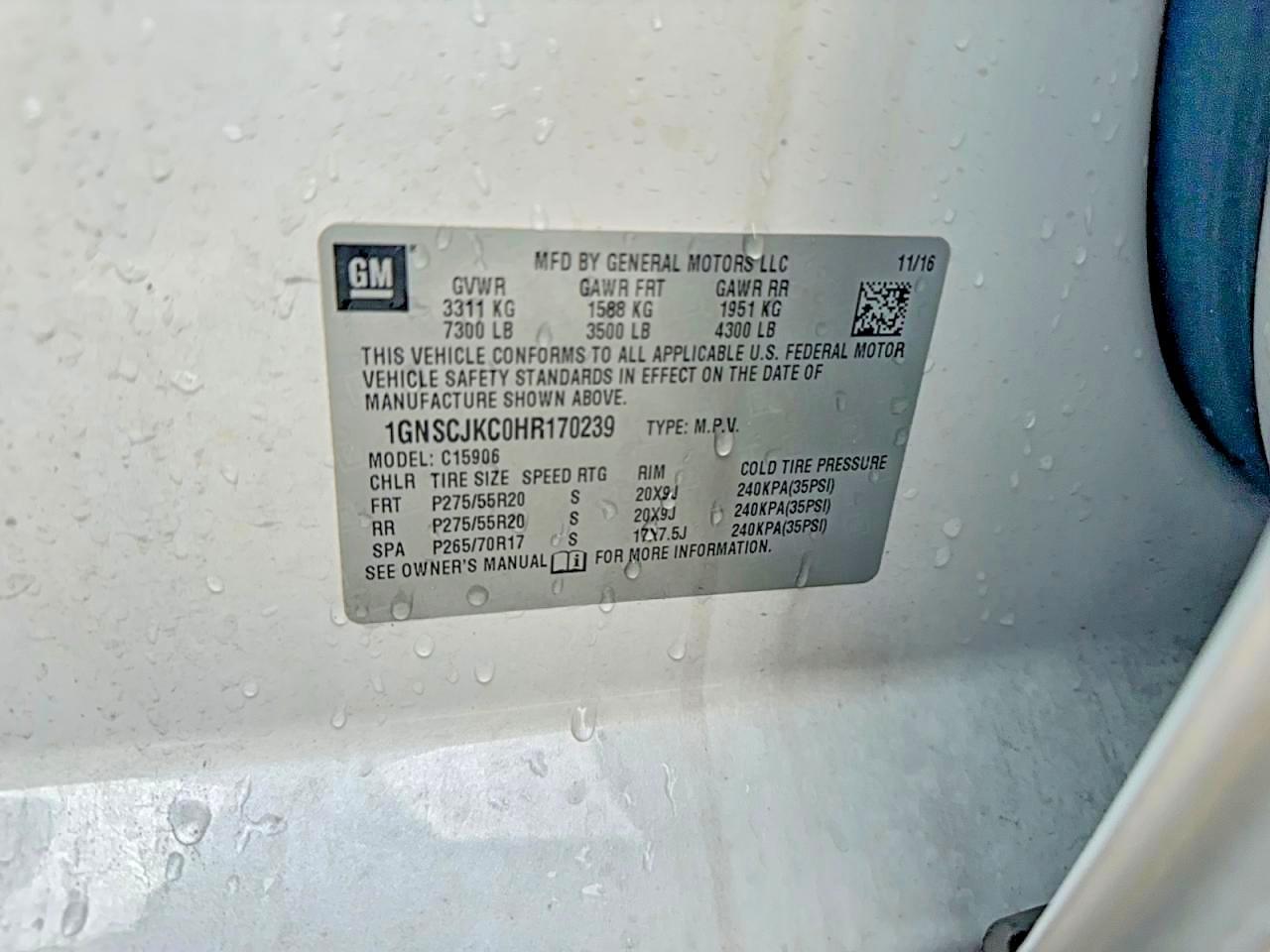 2017 Chevrolet Suburban C1500 Premier - zdjęcie 10