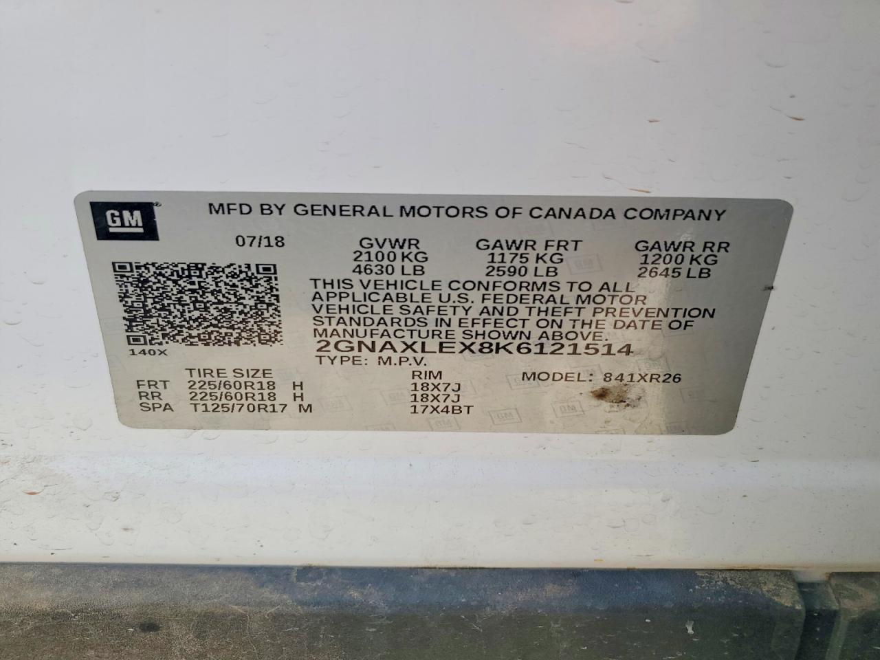 2019 Chevrolet Equinox Lt - zdjęcie 13