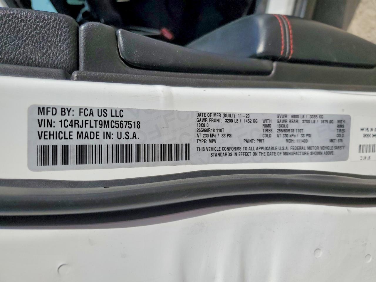 2021 Jeep Grand Cherokee Trailhawk - zdjęcie 14