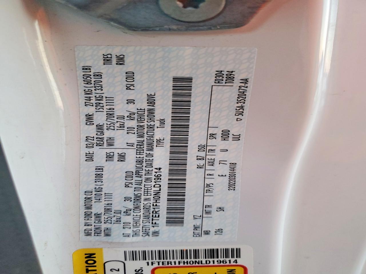 2022 Ford Ranger Xl - zdjęcie 12