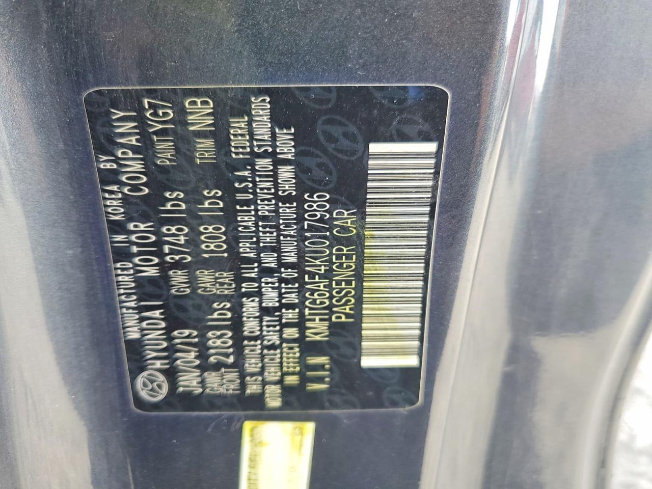 2019 Hyundai Veloster Base - zdjęcie 12