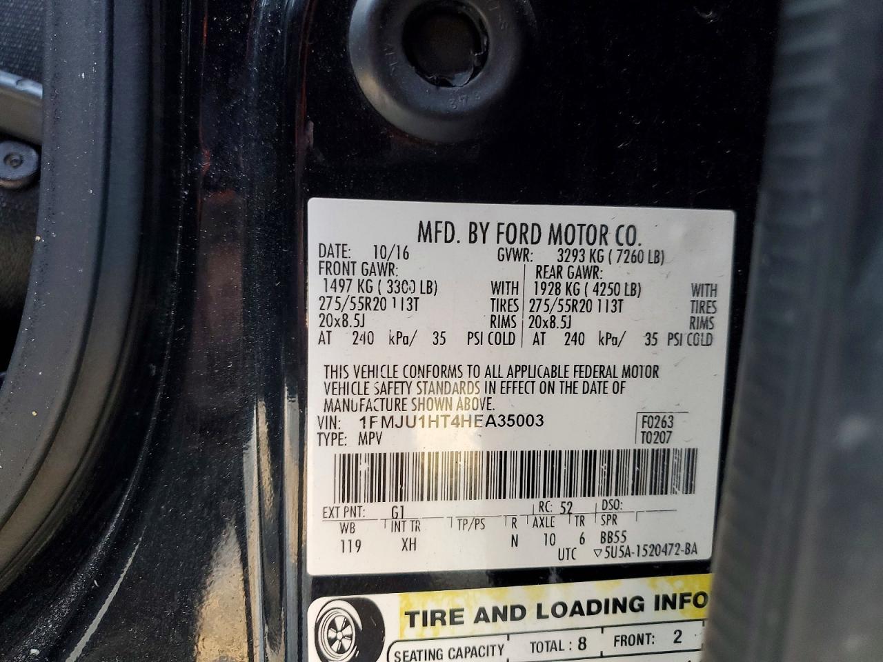 2017 Ford Expedition Xlt - zdjęcie 13