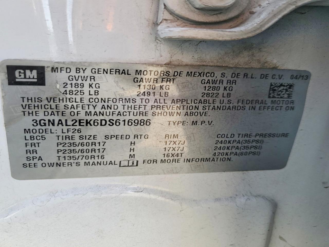 2013 Chevrolet Captiva Ls - zdjęcie 14