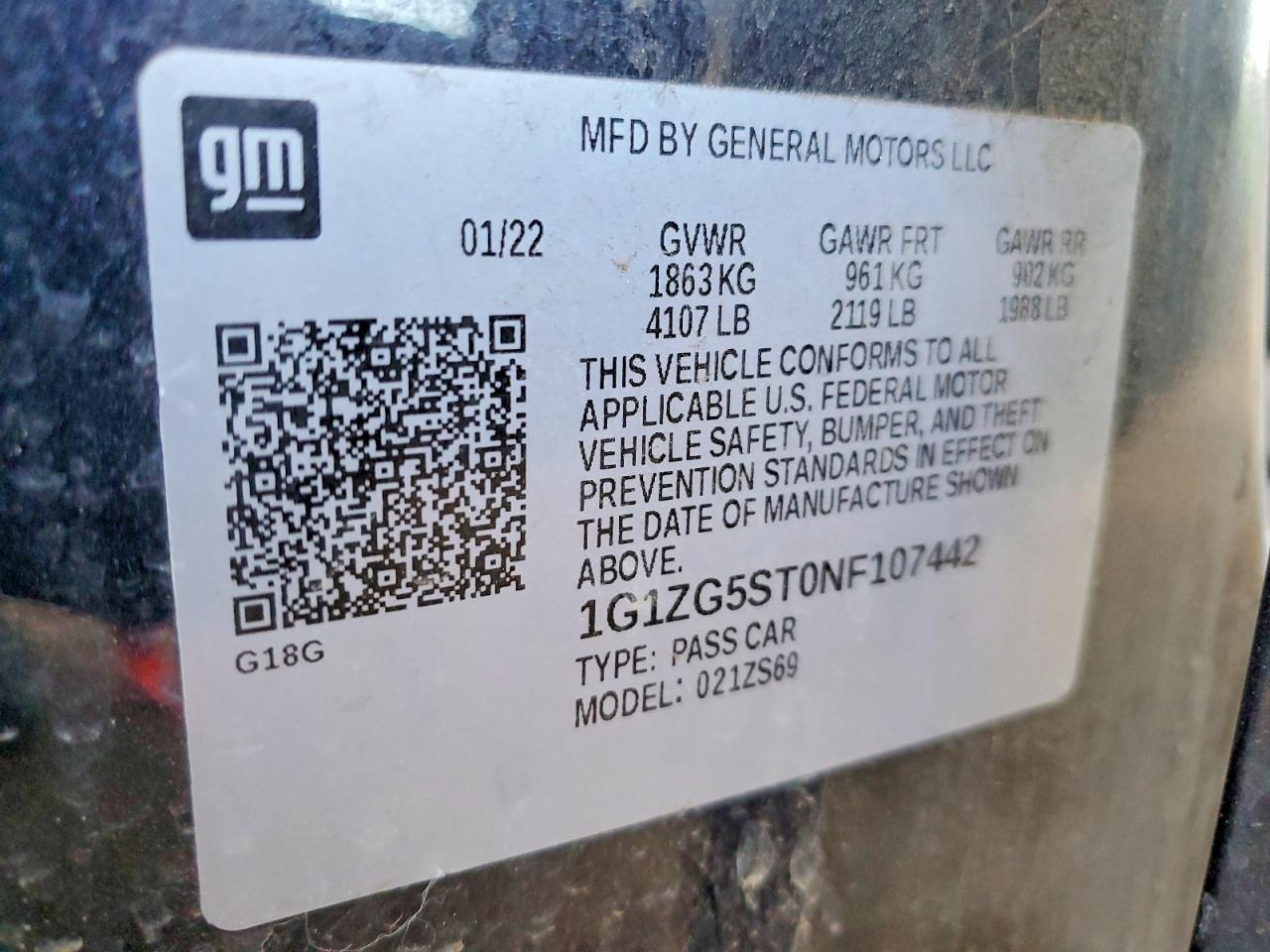 2022 Chevrolet Malibu Rs - zdjęcie 12