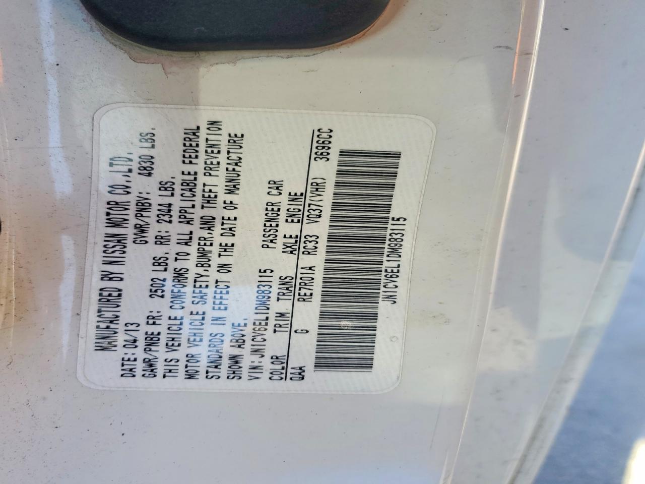 2013 Infiniti G37 - zdjęcie 13