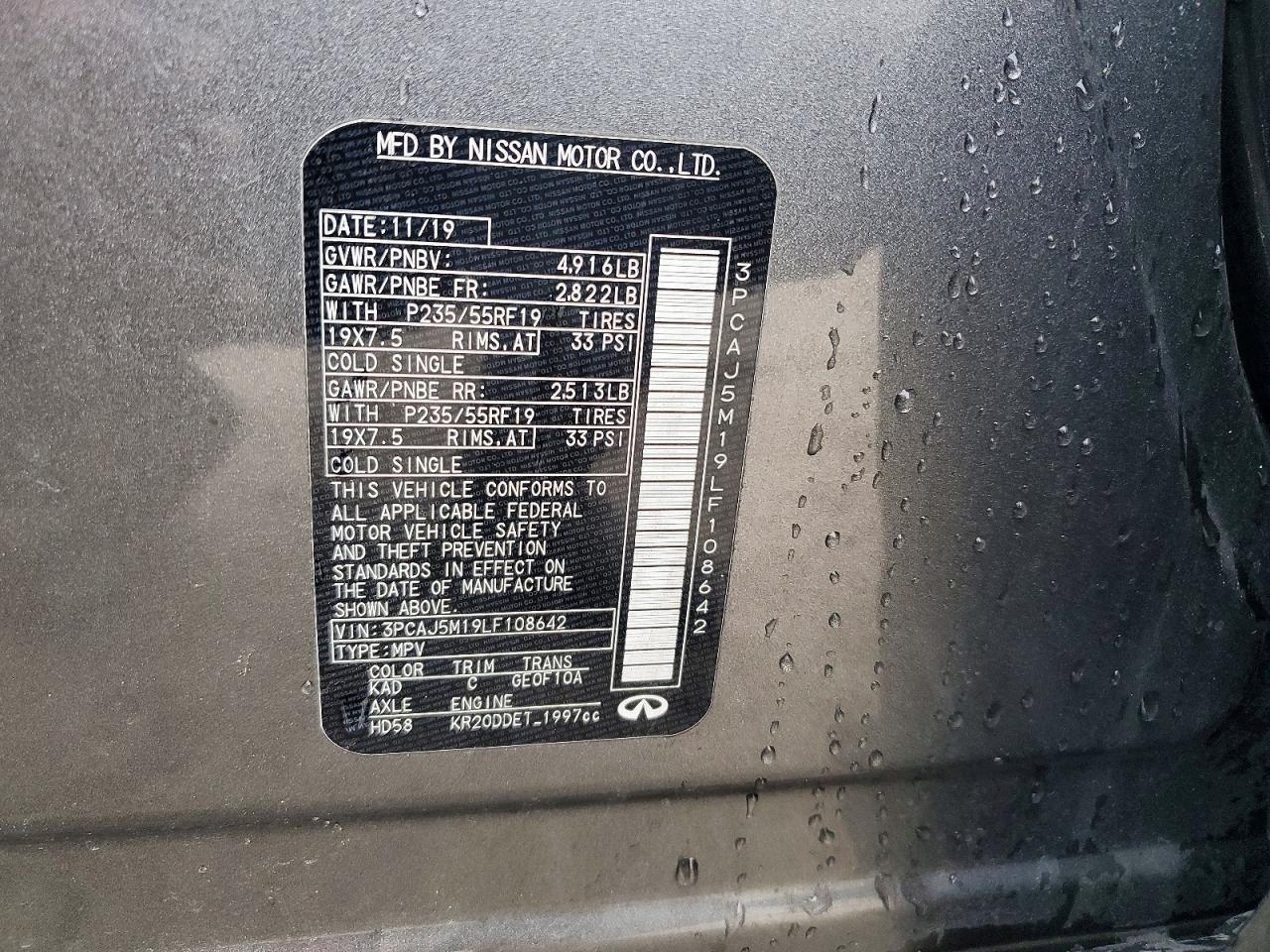 2020 Infiniti Qx50 Luxe - zdjęcie 14