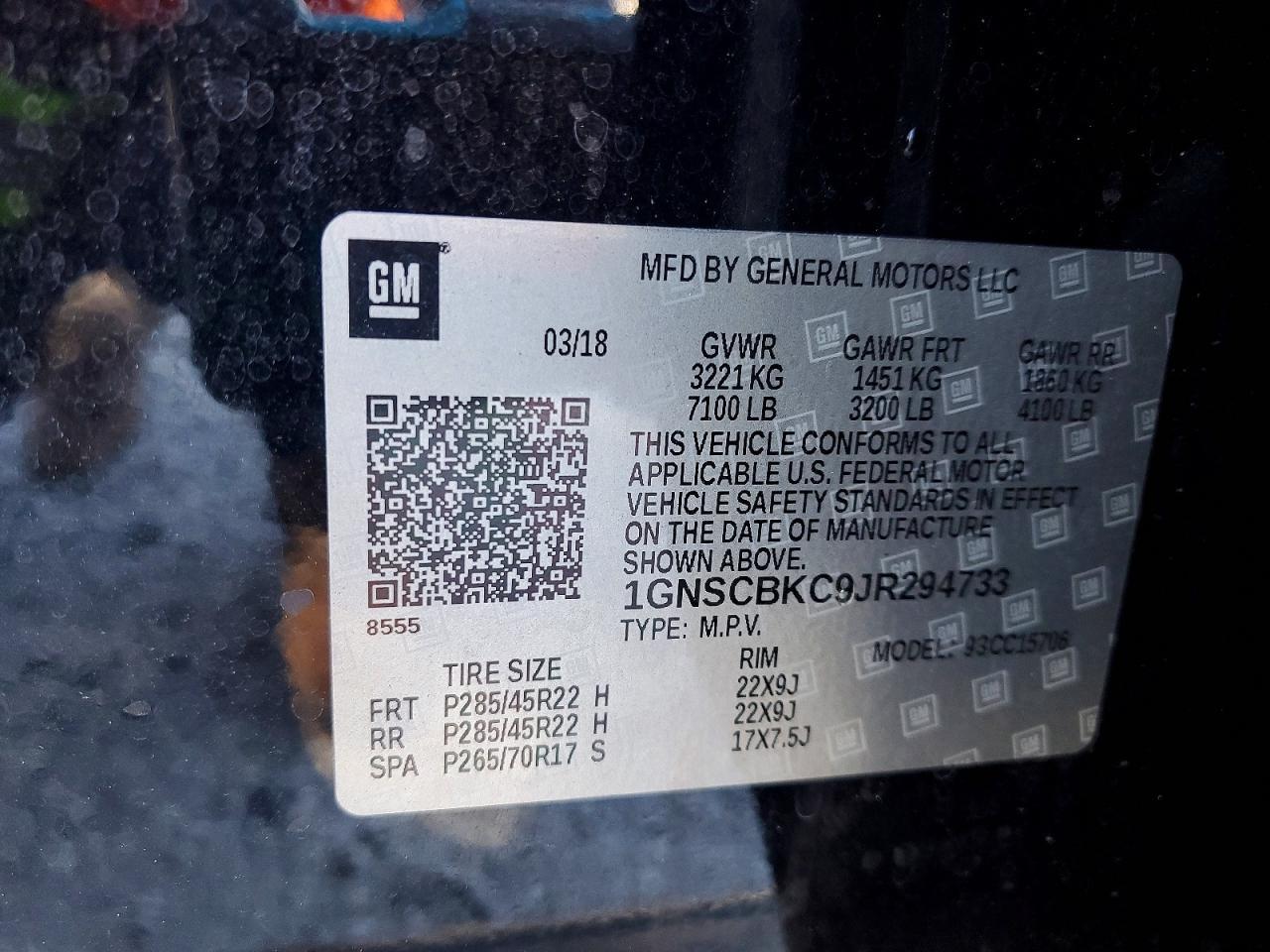 2018 Chevrolet Tahoe C1500 Lt - zdjęcie 13