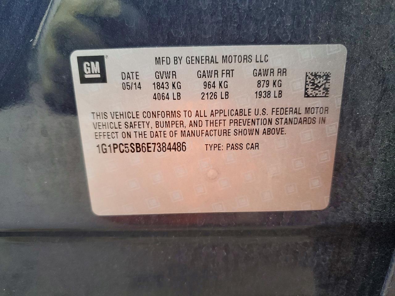 2014 Chevrolet Cruze Lt - zdjęcie 13