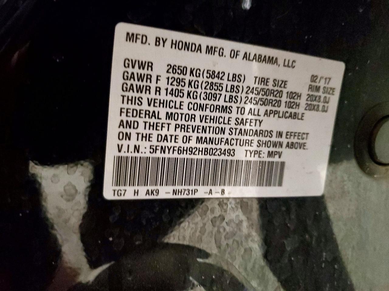 2017 Honda Pilot - zdjęcie 13