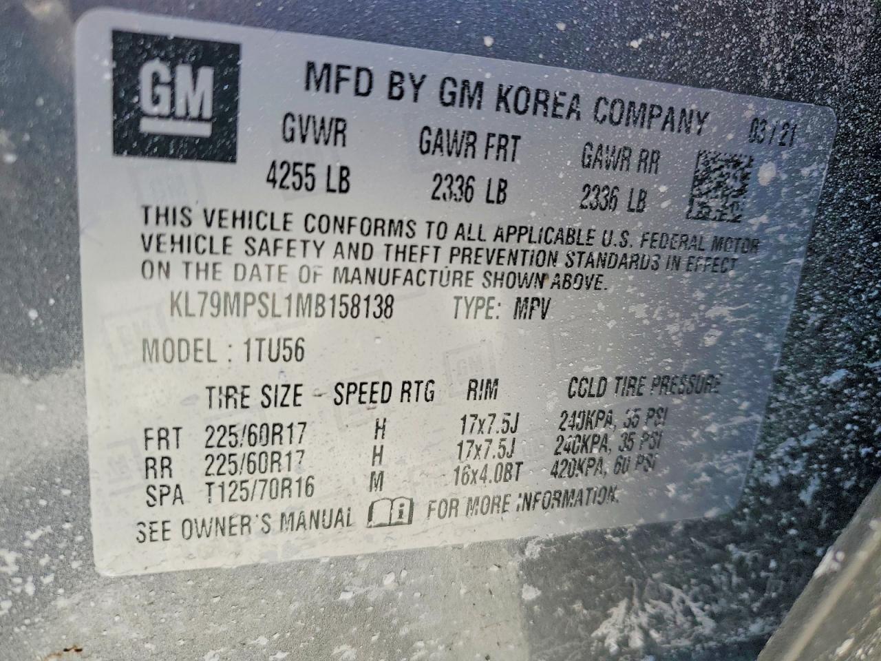 2021 Chevrolet Trailblazer Lt - zdjęcie 13