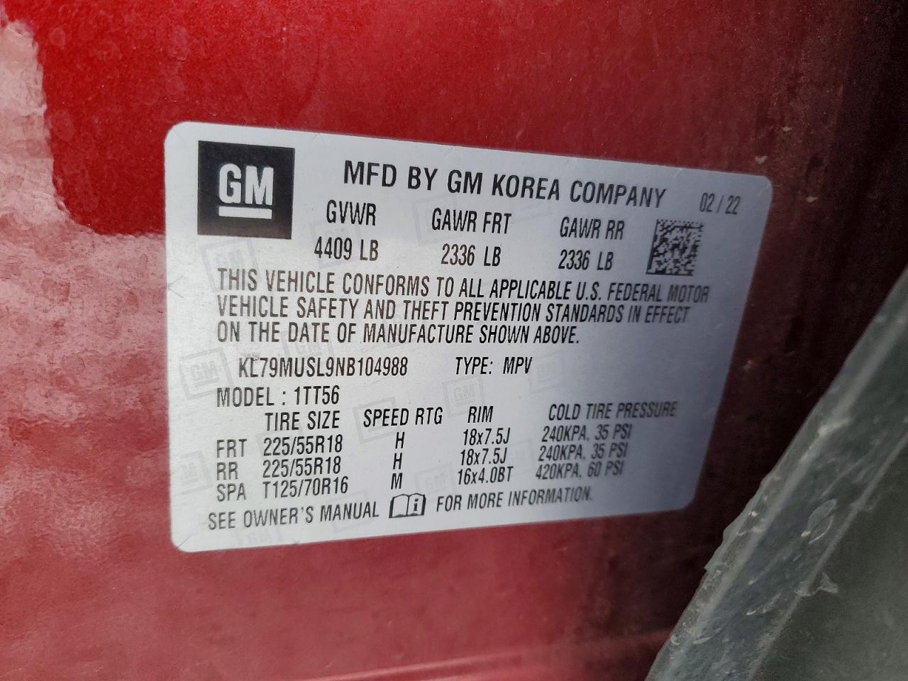 2022 Chevrolet Trailblazer Rs - zdjęcie 13