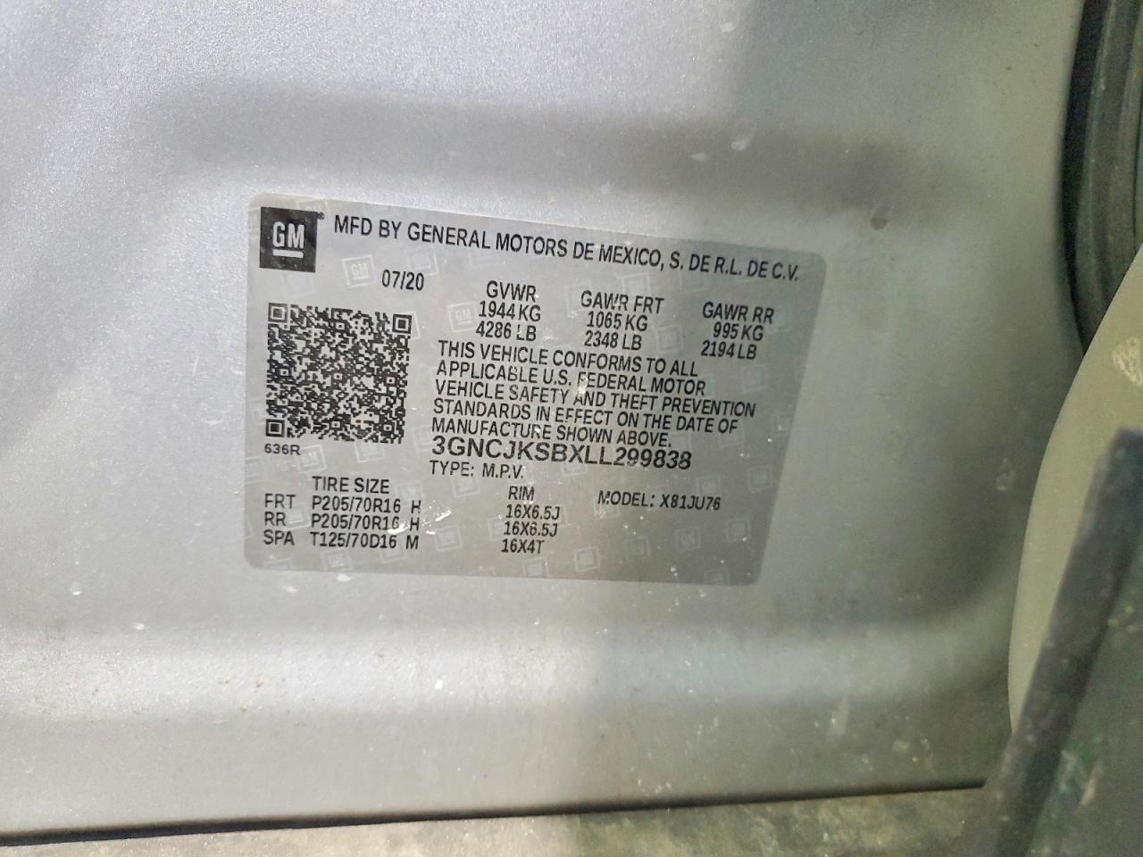 2020 Chevrolet Trax Ls - zdjęcie 13