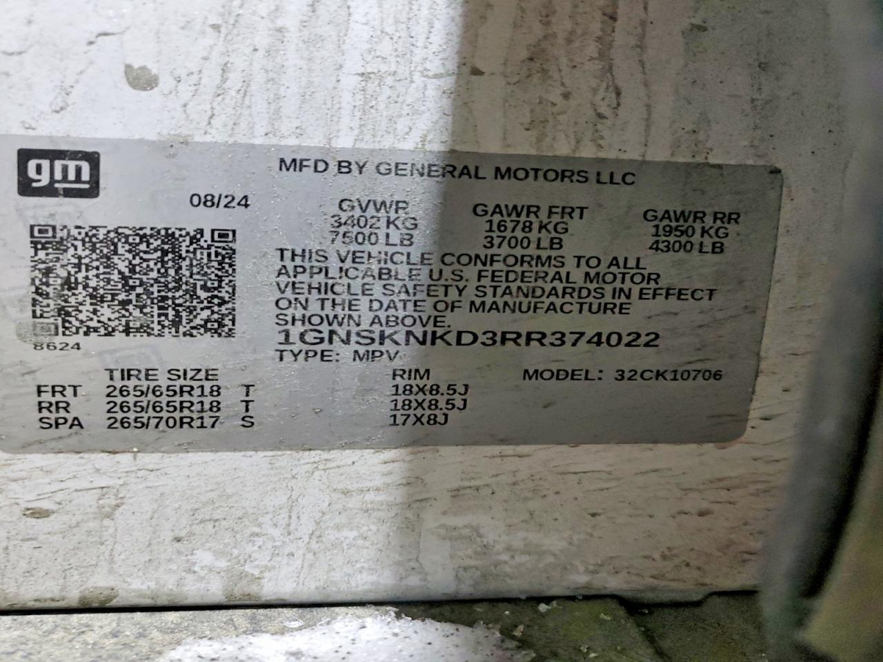 2024 Chevrolet Tahoe K1500 Lt - zdjęcie 13