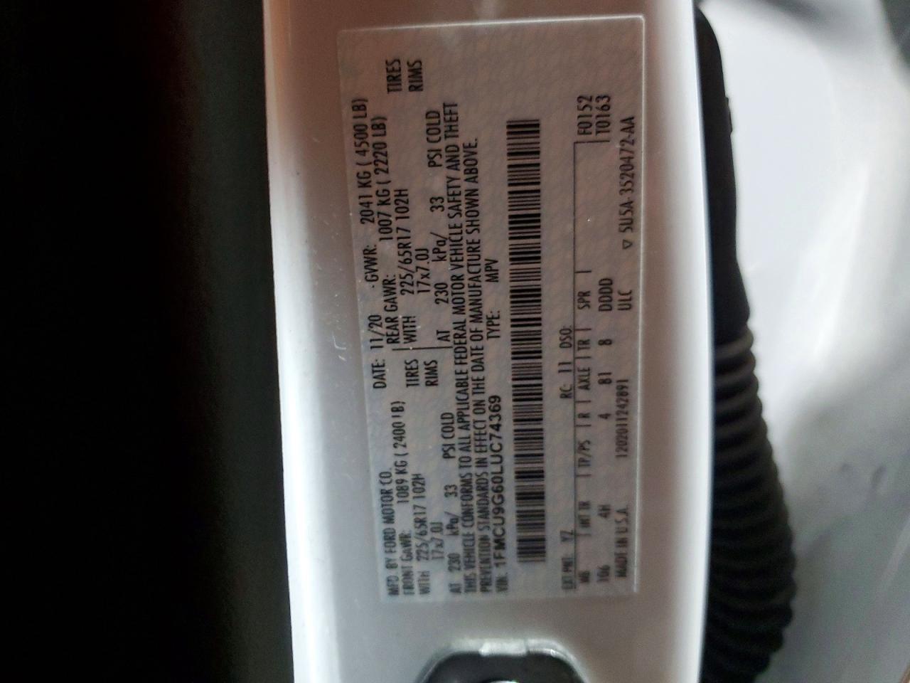 2020 Ford Escape Se - zdjęcie 14