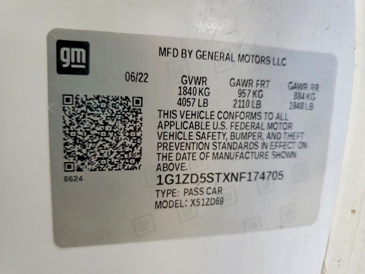 2022 Chevrolet Malibu Lt - zdjęcie 13