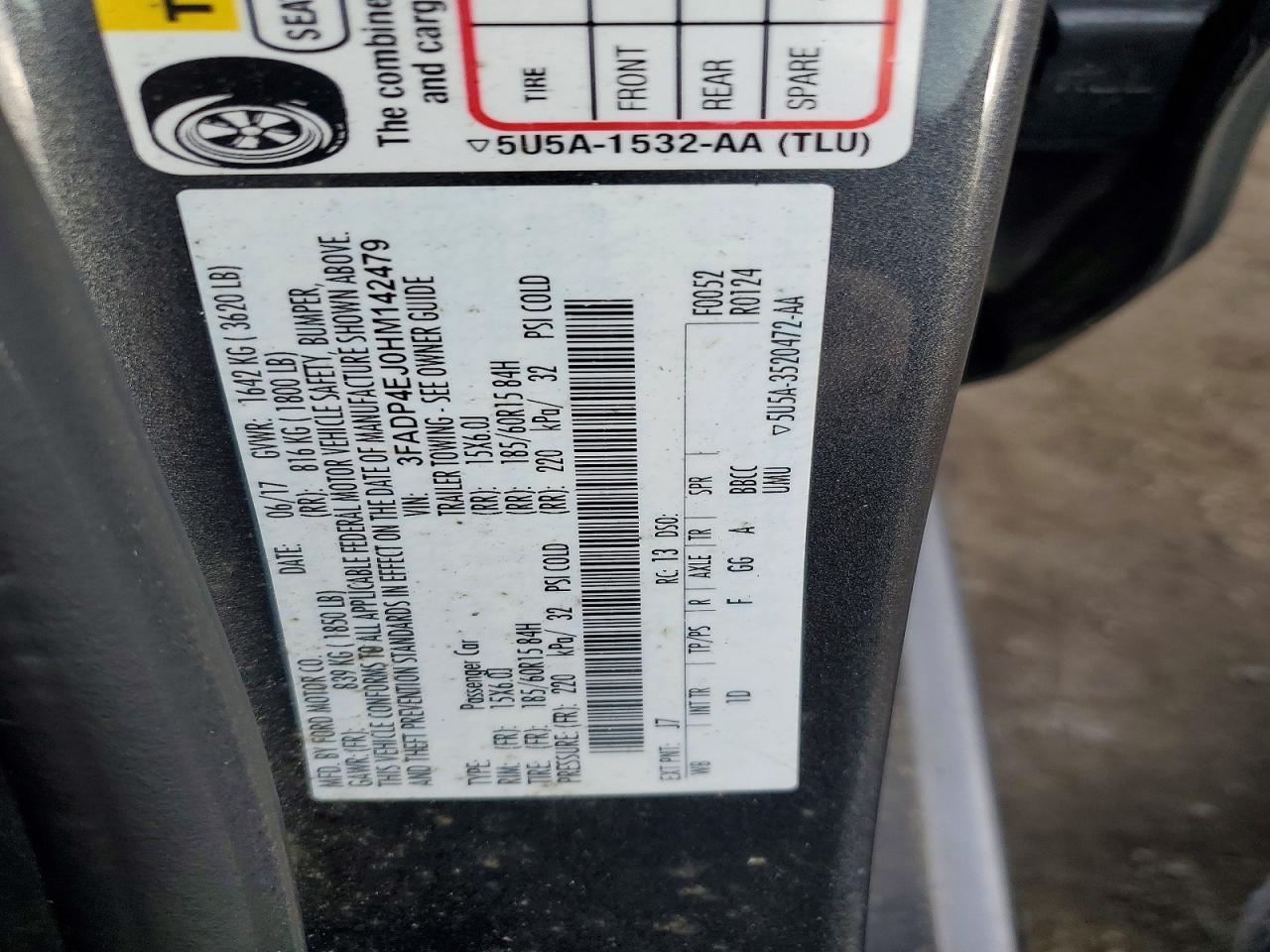 2017 Ford Fiesta Se - zdjęcie 12