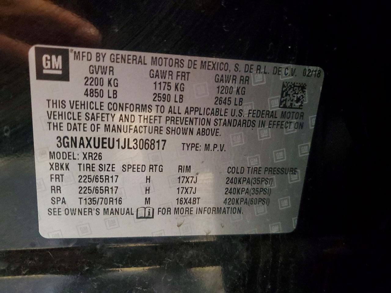 2018 Chevrolet Equinox Lt - zdjęcie 14